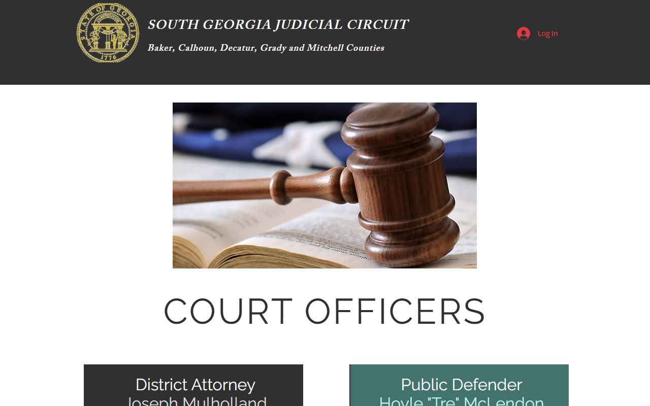 Decatur County court dockets South Georgia Judicial Circuit officers