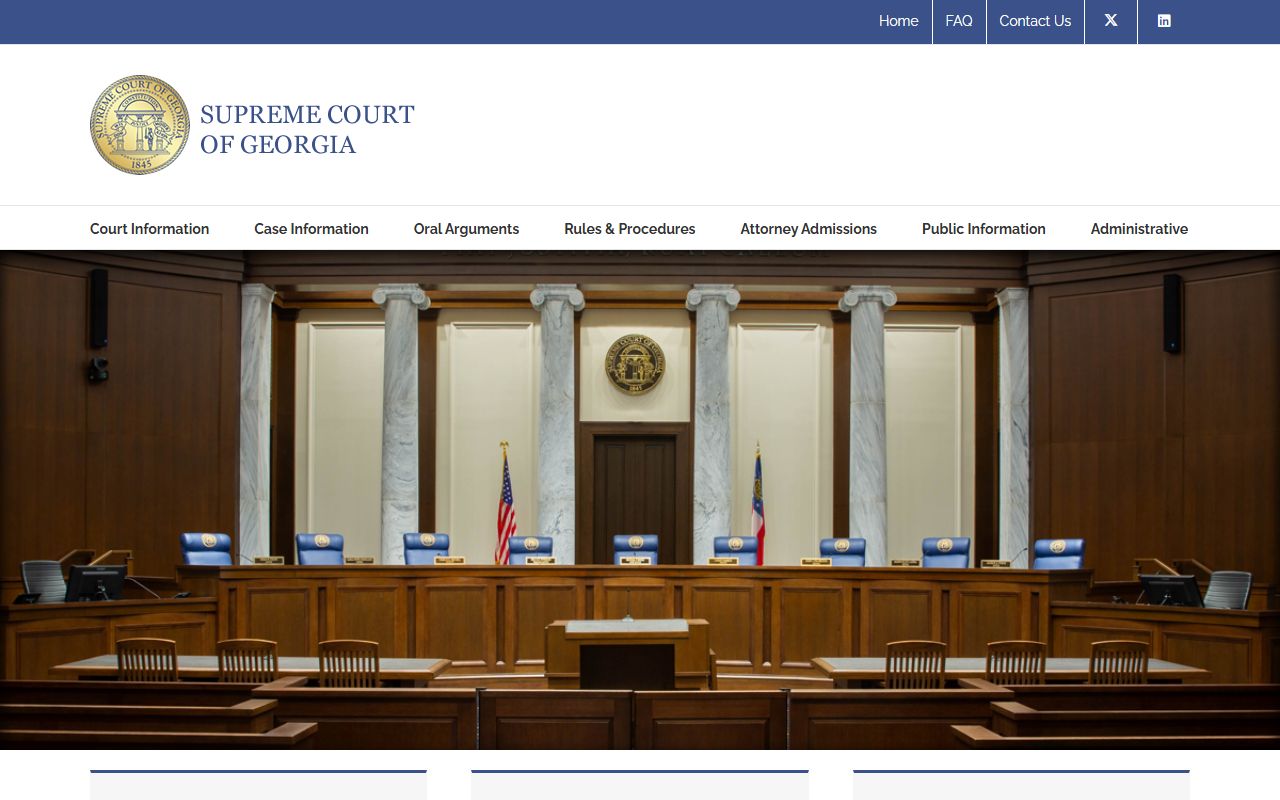 Supreme Court of Georgia website for statewide court context