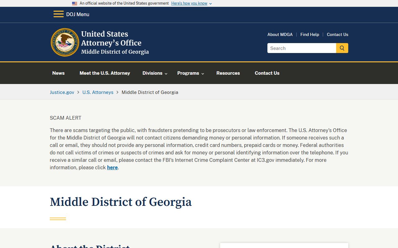 Decatur County Superior Court and U.S. Attorney federal prosecution distinction